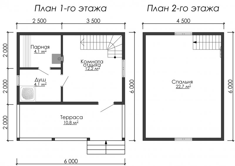 Дом 6х6 интерьер планировка