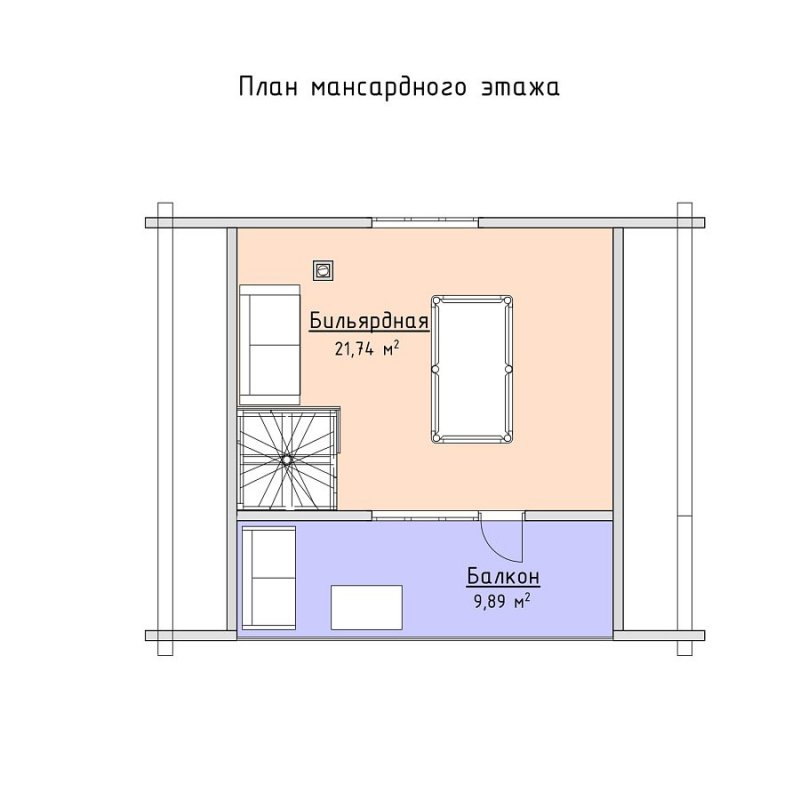 Баня 6х6 с террасой планировка