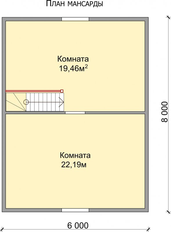Баня из профилированного бруса 6х8