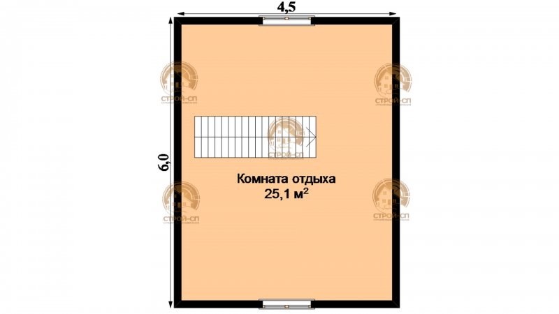 Каркасная баня 6 на 6