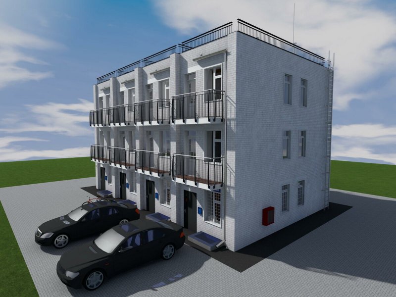 Квадрохаус трехэтажные