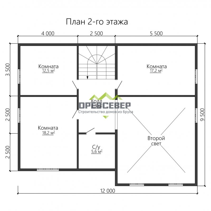 Планировка дома 9 на 12 двухэтажный