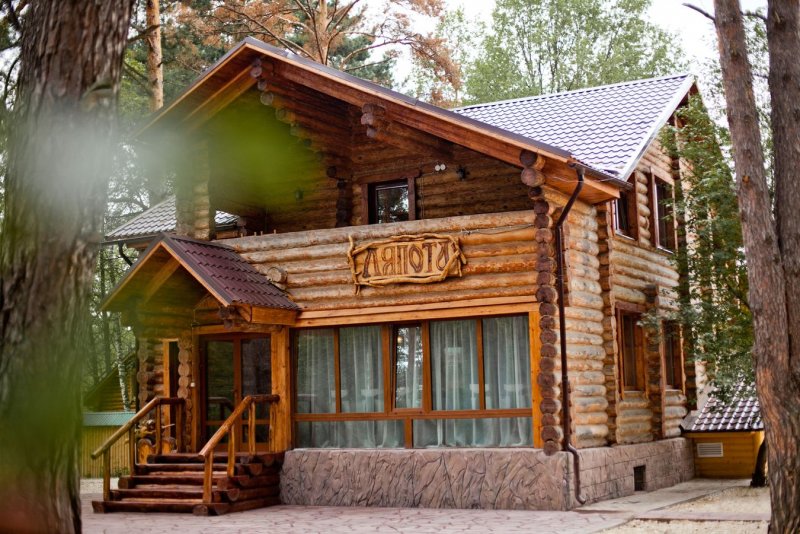 Дом охотника из бруса