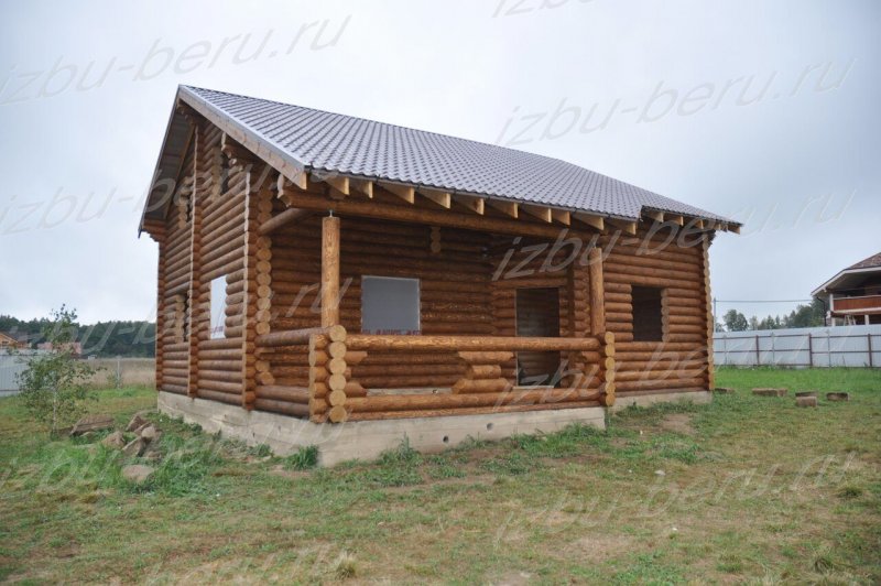 Дом в деревне из дерева6×9 м