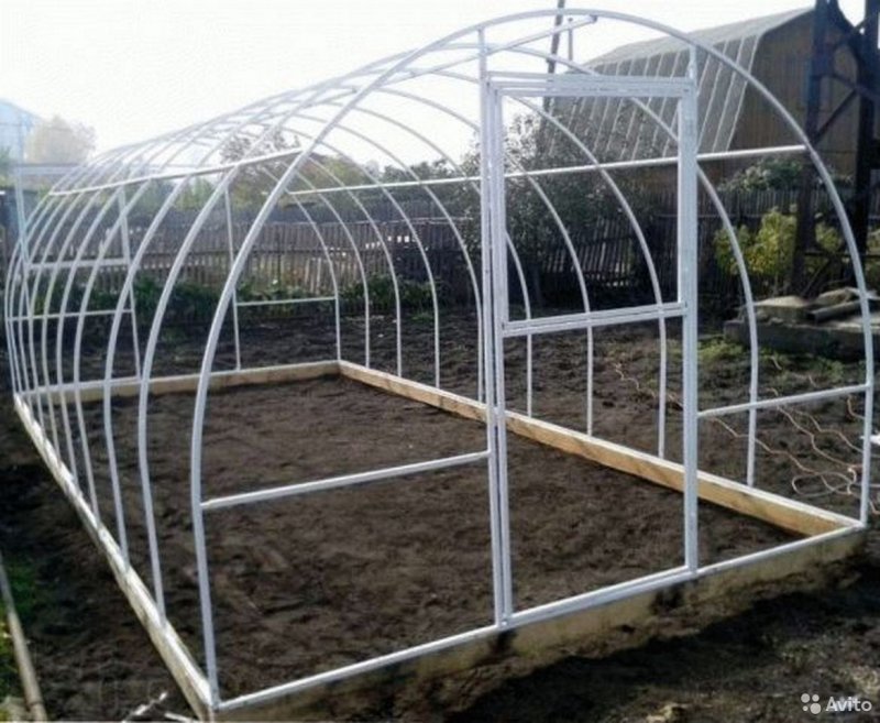 Каркас теплицы Дачница стандарт 2*4*2,1м