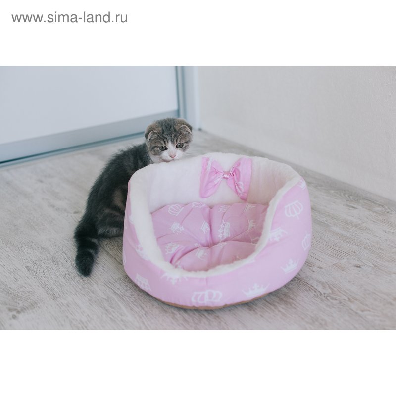 Лежанка розовая