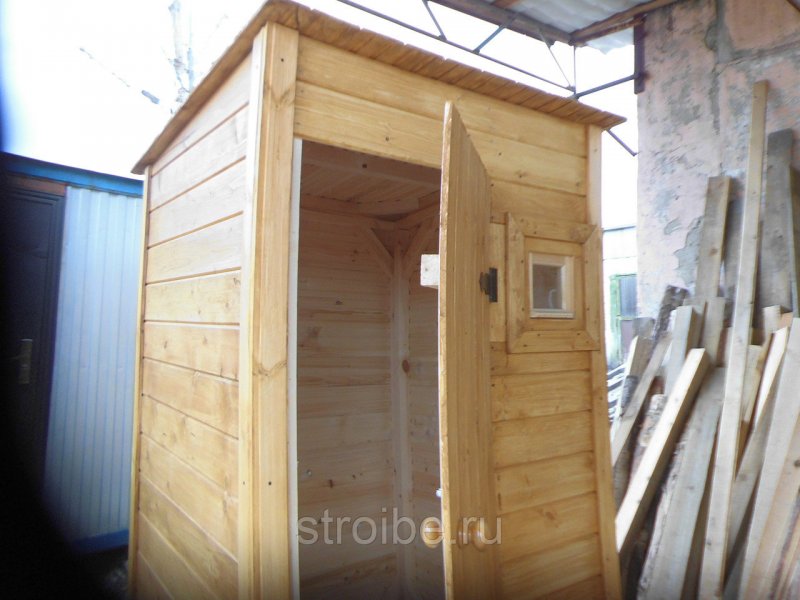 Летний душ для дачи деревянный