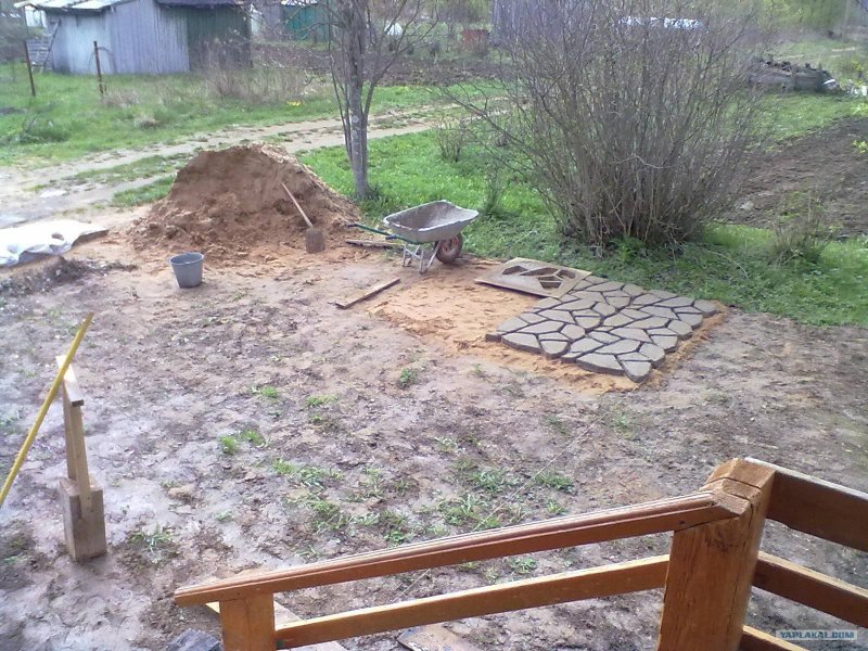 Площадка под авто на даче