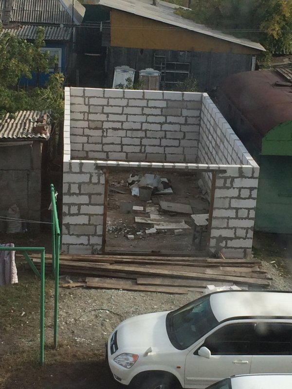 Постройка большого гаража