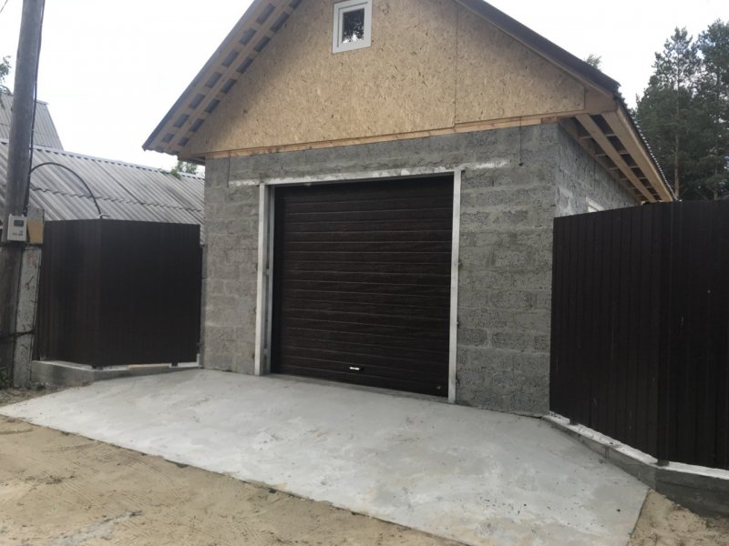 Гараж из газобетона