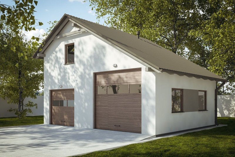 Гараж из шлакоблока