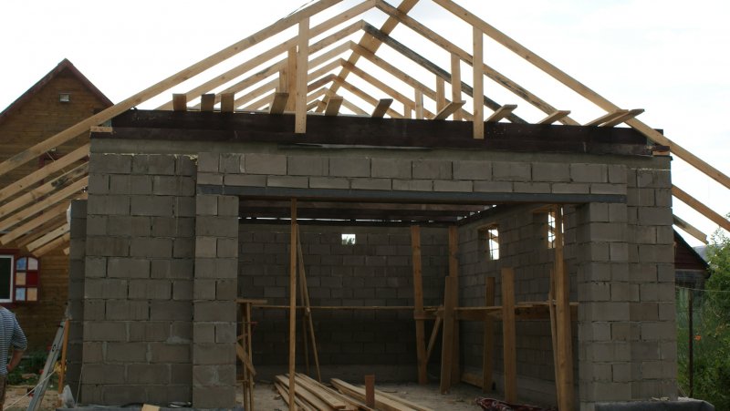 Пристройка из газосиликатных блоков