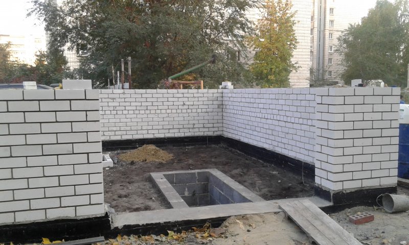Гараж из блоков