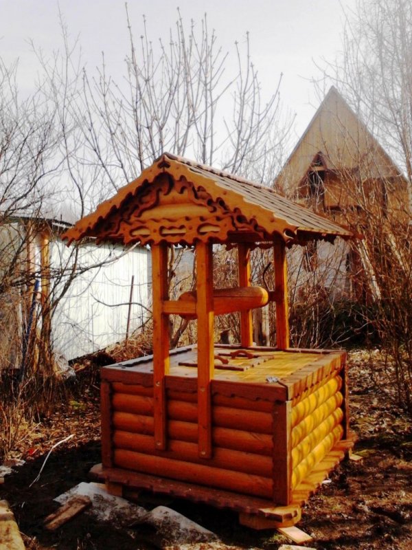 Декоративная отделка колодца