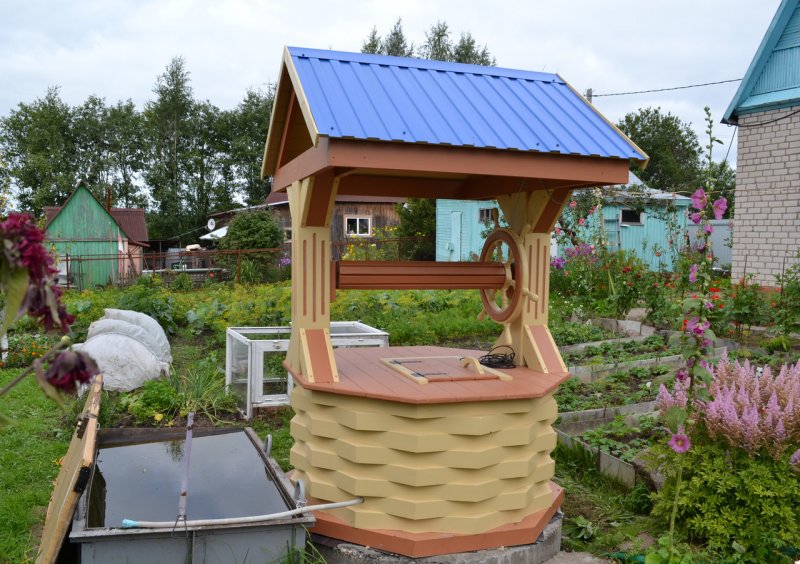 Облагородить скважину на даче своими руками фото