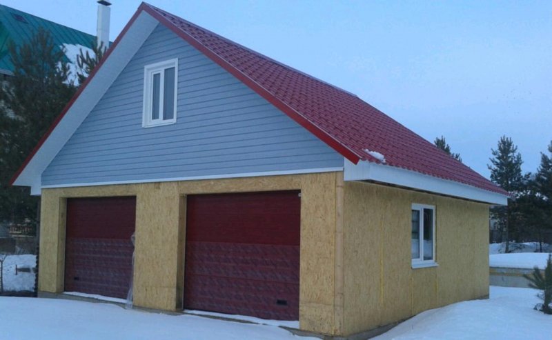 Гараж из SIP панелей