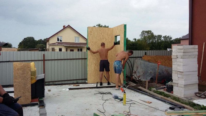 Гараж из SIP панелей