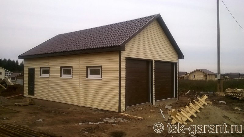 Гараж из СИП панелей готовый