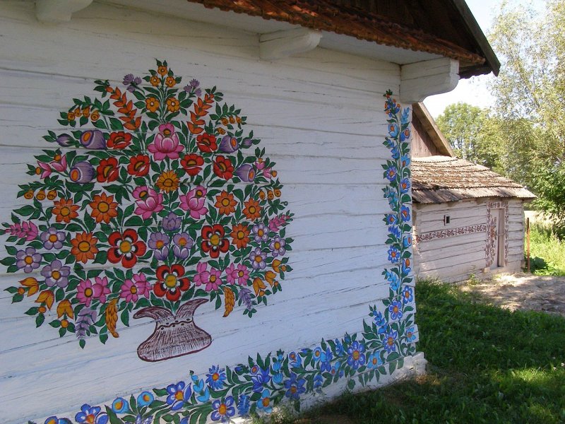 Роспись сарая на даче