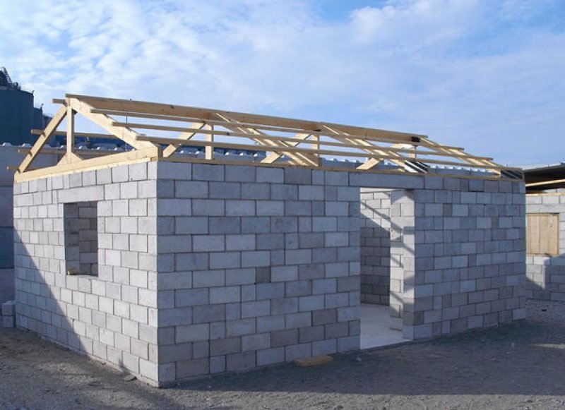 Гараж из газосиликатных блоков