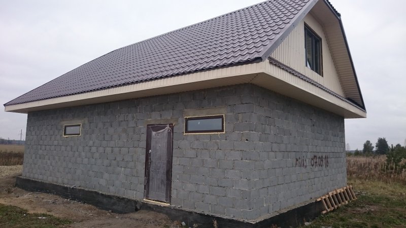 Гараж из пеноблоков под ключ проекты