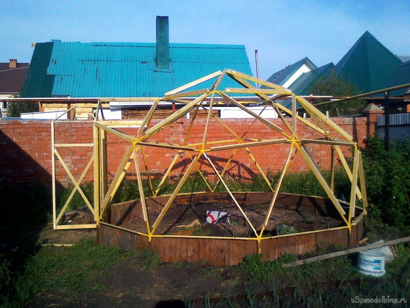 Геокупол из профильной трубы