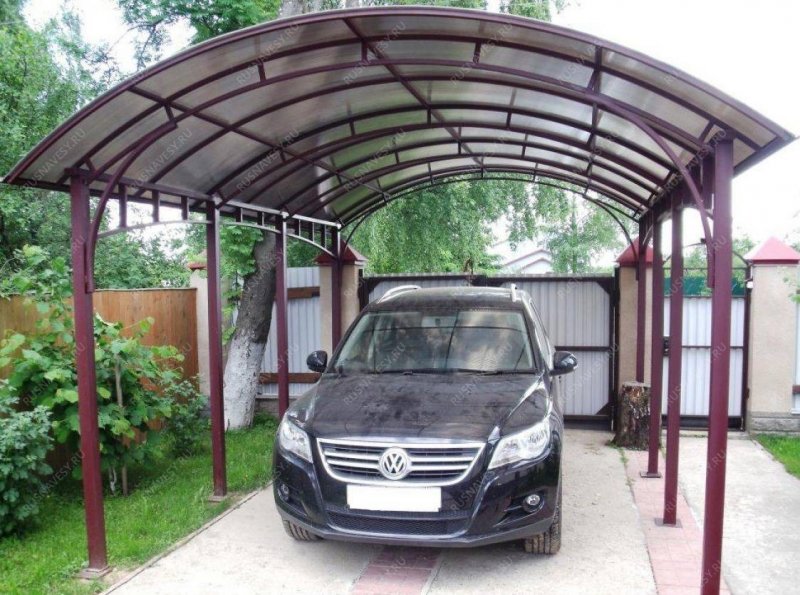 Автонавесы из поликарбоната 6х10м