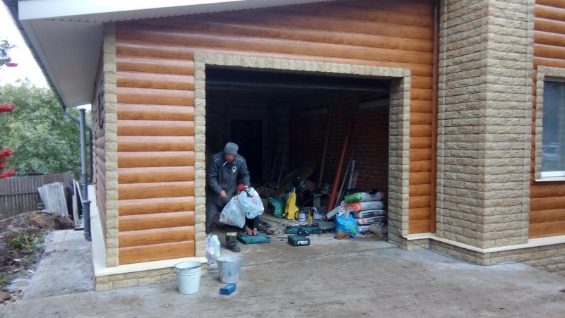 Отделка каркасного гаража снаружи