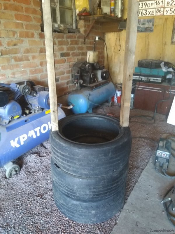 Декоративный колодец из резины