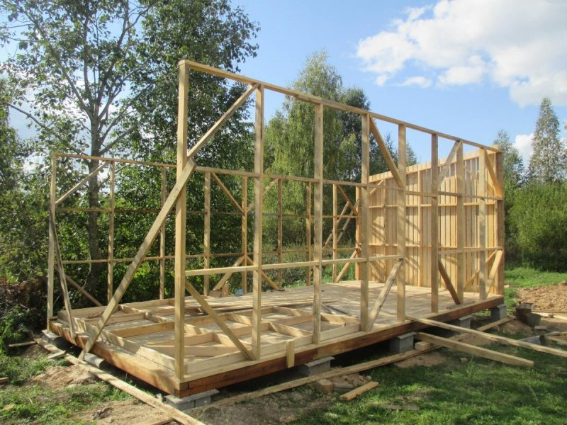 Каркасный сарай 3х6