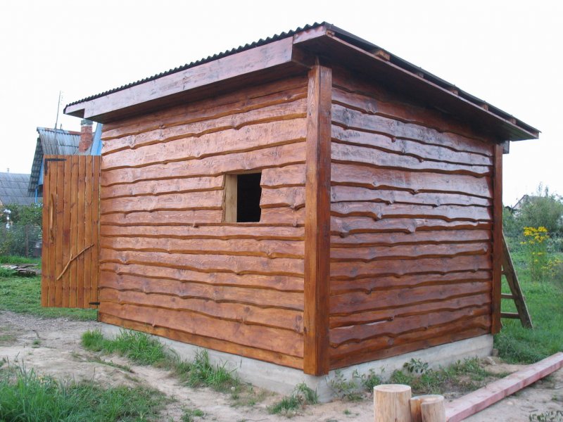 Сарай из горбыля