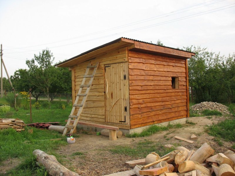 Сарай из бруса 150х150