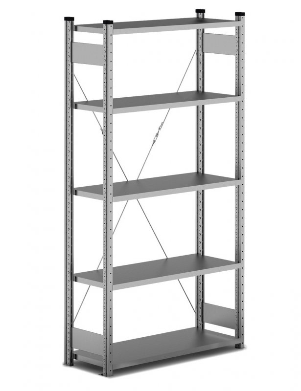 Стеллаж Klesto нe255-612 125х60х250 см