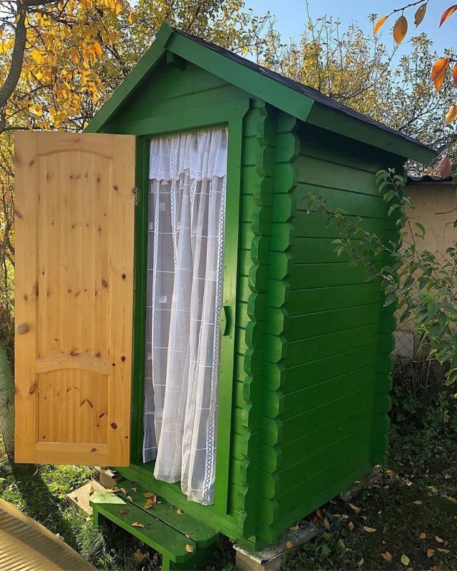 Туалет деревянный для дачи