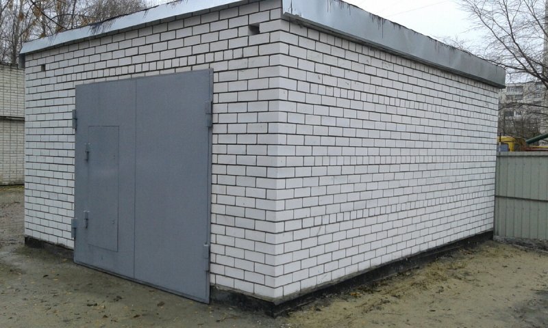 Конструкции кирпичного гаража