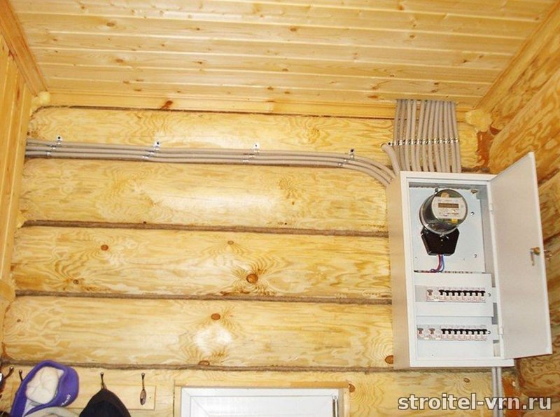 Щиток в деревянном доме