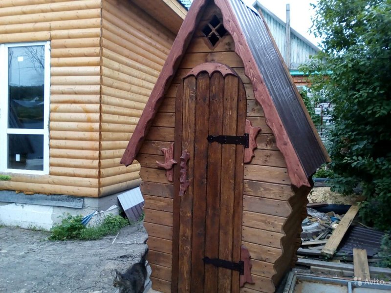 Туалет дача краску