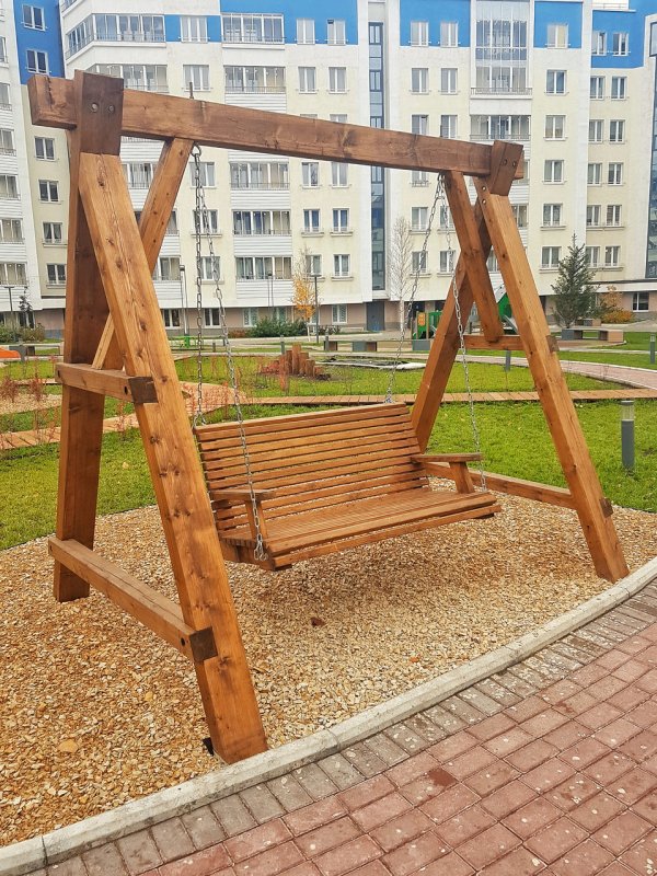 Качель Садовая деревянная
