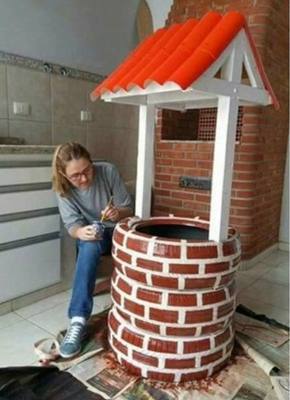 Декоративный колодец