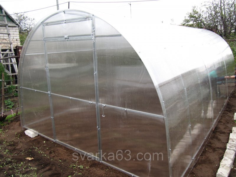 Поликарбонат теплица 3x6