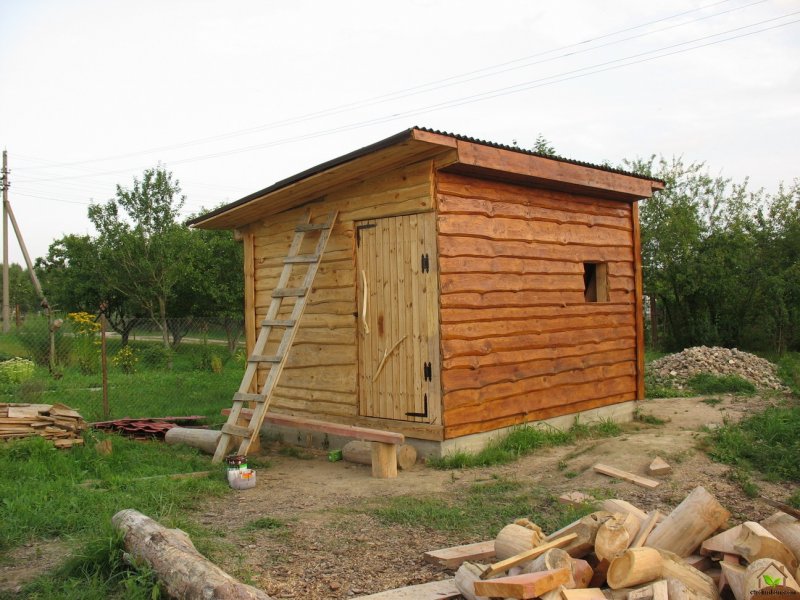 Сарай из горбыля