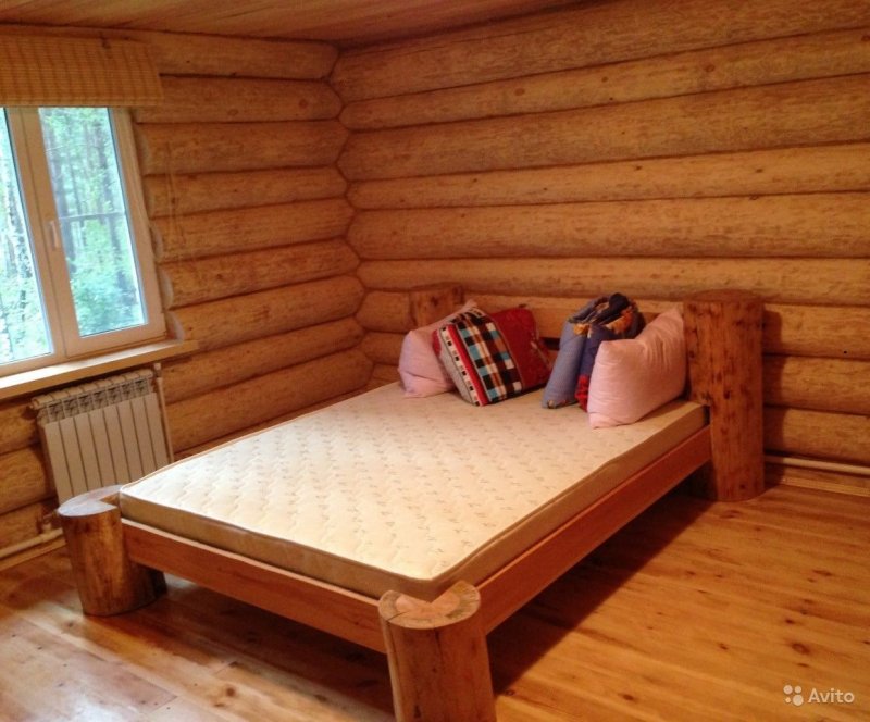 Уличная мебель из бревен