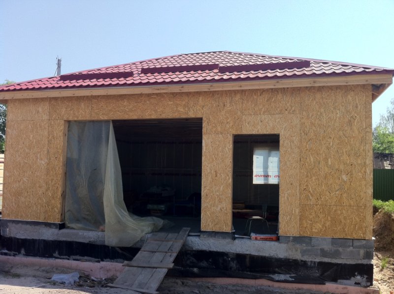 Каркасный гараж или из блоков ..