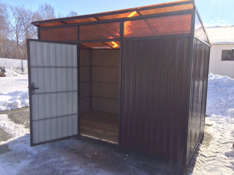 Сарай из профнастила