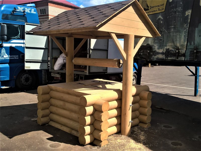 Домики для колодцев на срубе