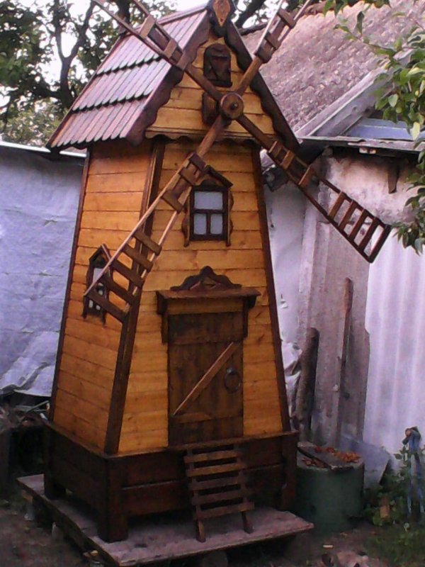 Колодезный домик мельница