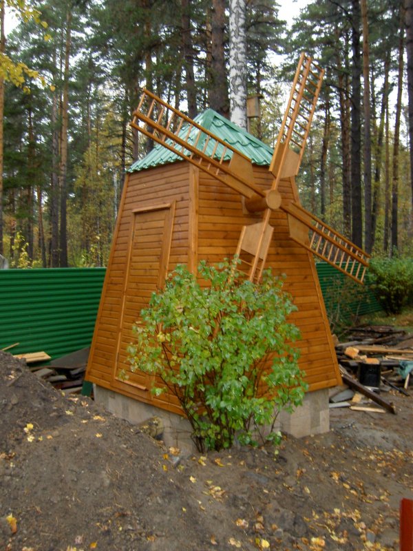 Мельница из вагонки