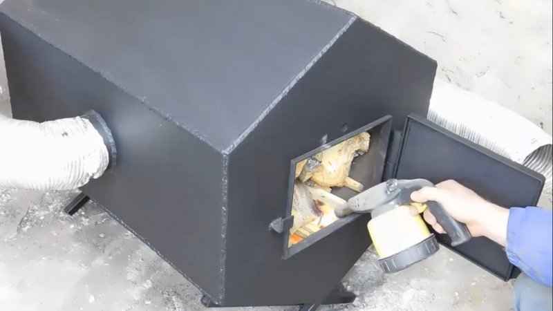 Буржуйка с теплобменниками