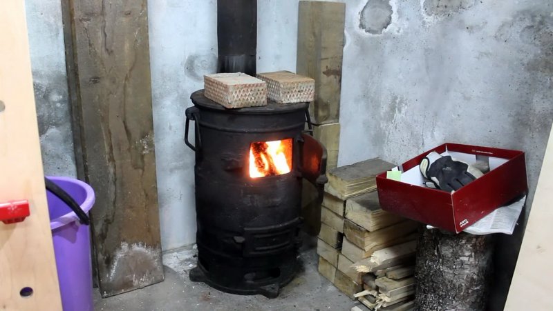 Печь буржуйка длительного горения