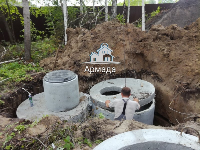 Септик из жб колец